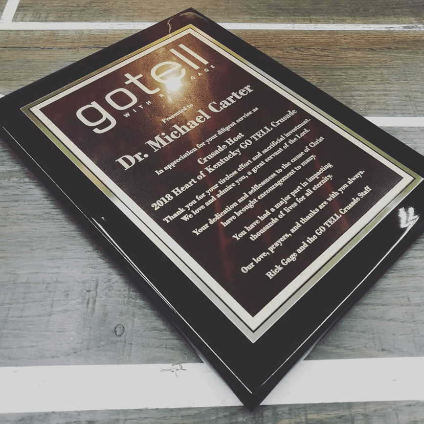 GoTell Plaque
